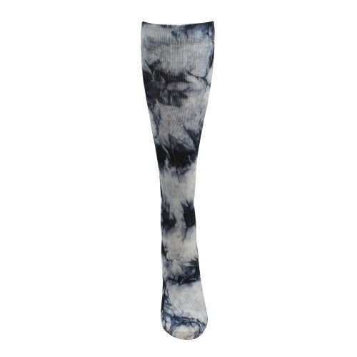 Tie Dye Premium Black/Grey Fashion Compression Sock