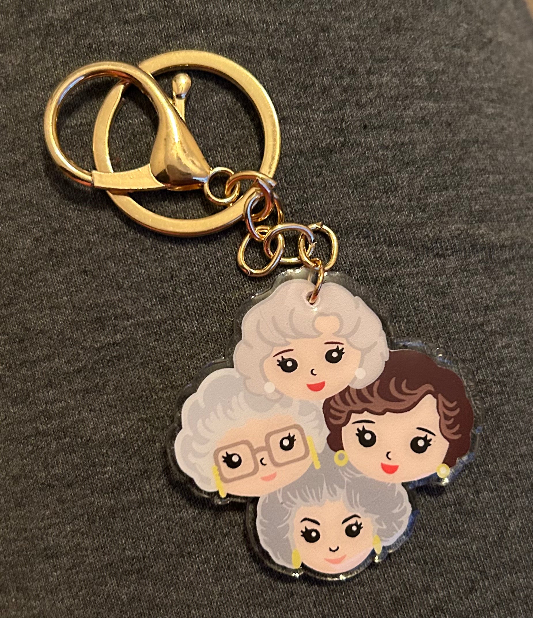 Golden girl Keychain