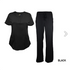8200:Women's Soft Stretch Drop-Neck Scrub Set